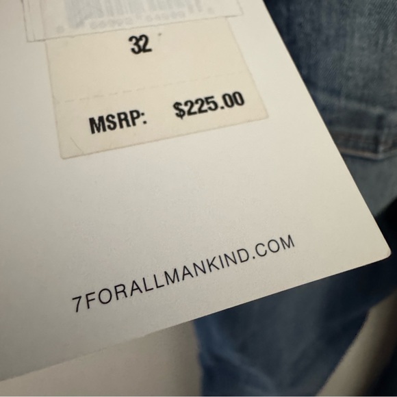 NWT 7 For All Mankind Distressed Denim Jeans 32 - Picture 11 of 14